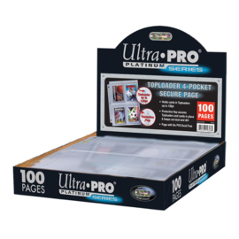 Ultra-Pro - Toploader 4-Pocket Secure Page Box