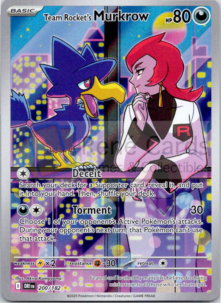 Team Rocket's Murkrow - DRI  - 200/182