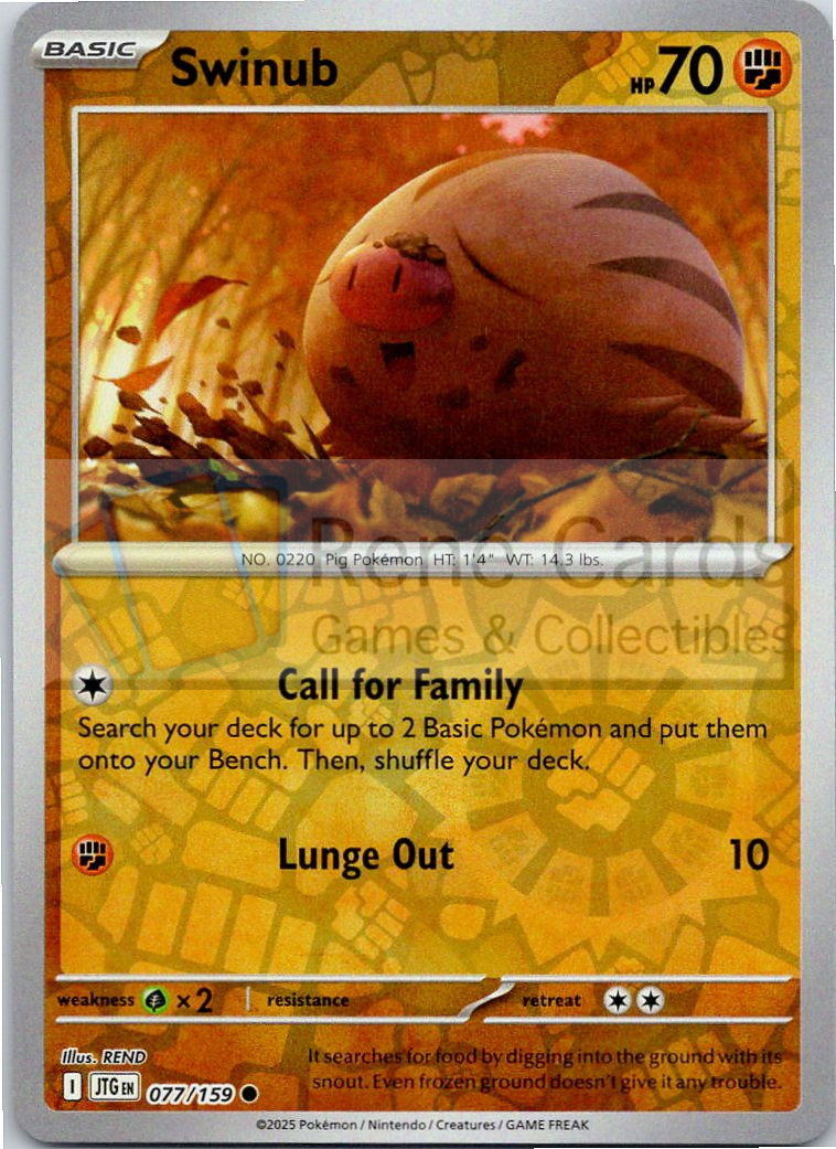 Swinub - JTG  - 077/159 - Reverse