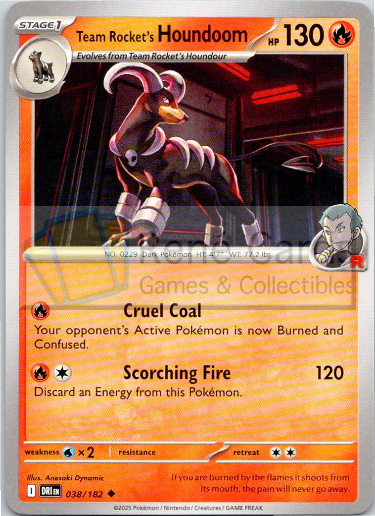 Team Rocket's Houndoom - DRI  - 038/182
