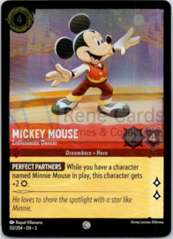 Mickey Mouse - Enthusiastic Dancer - 5SSK - 112/204 - Foil