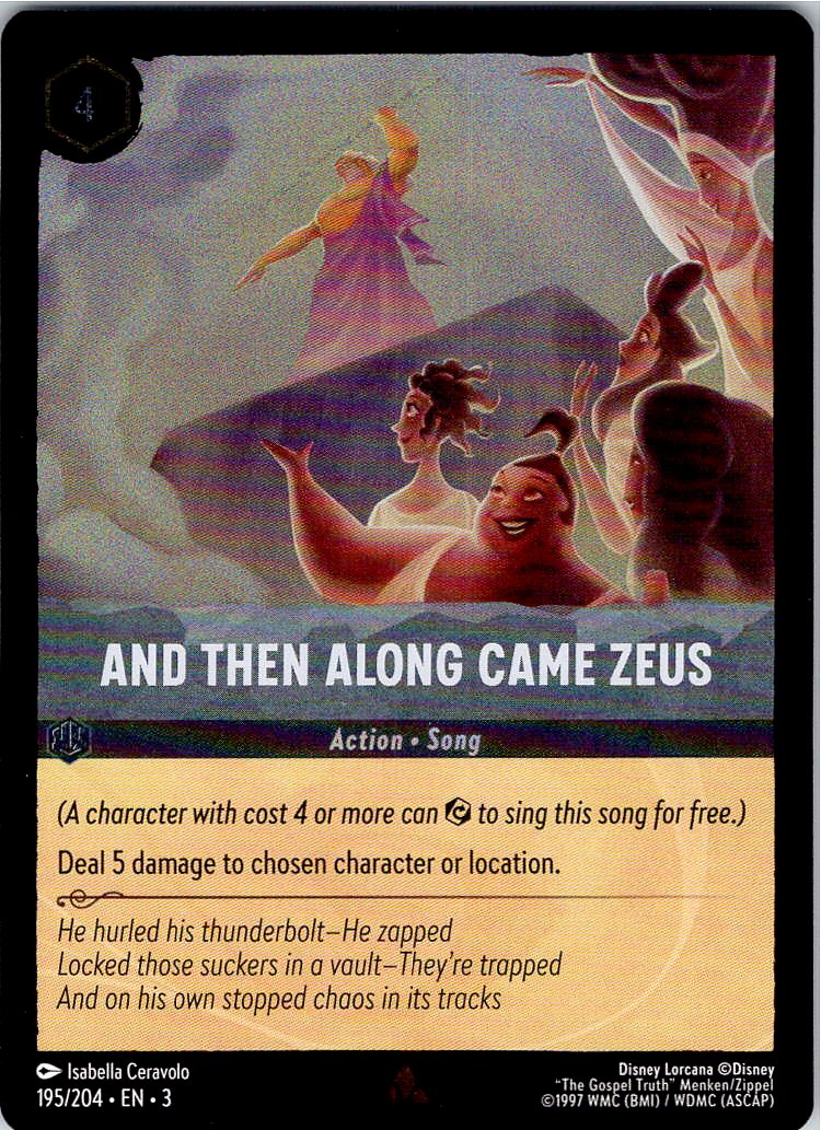 And Then Along Came Zeus - 3INK-195/204 - Foil