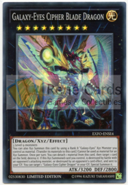 Galaxy-Eyes Cipher Blade Dragon - Limited Edition - EXFO-ENSE4