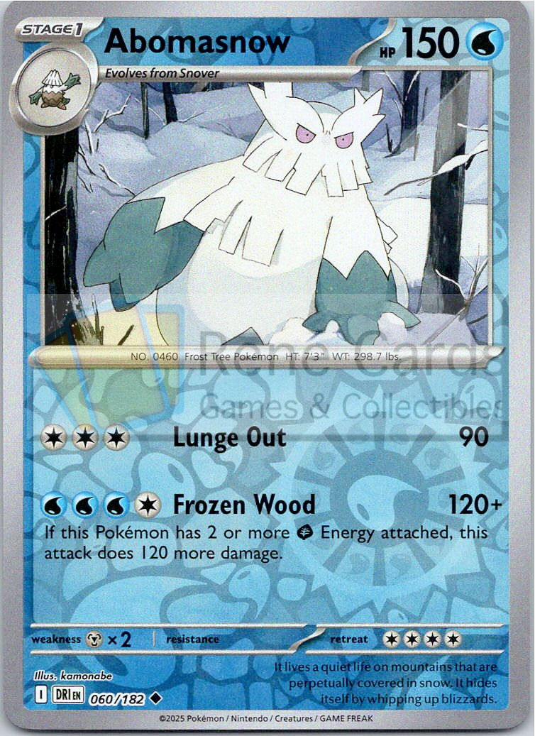 Abomasnow - DRI  - 060/182 - Reverse