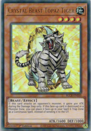Crystal Beast Topaz Tiger - 1st. Edition - BLCR-EN050