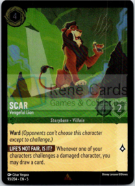 Scar - Vengeful Lion - 5SSK - 93/204 - Foil