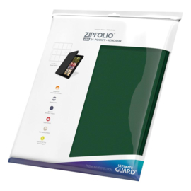 12-Pocket QuadRow ZipFolio XenoSkin Green