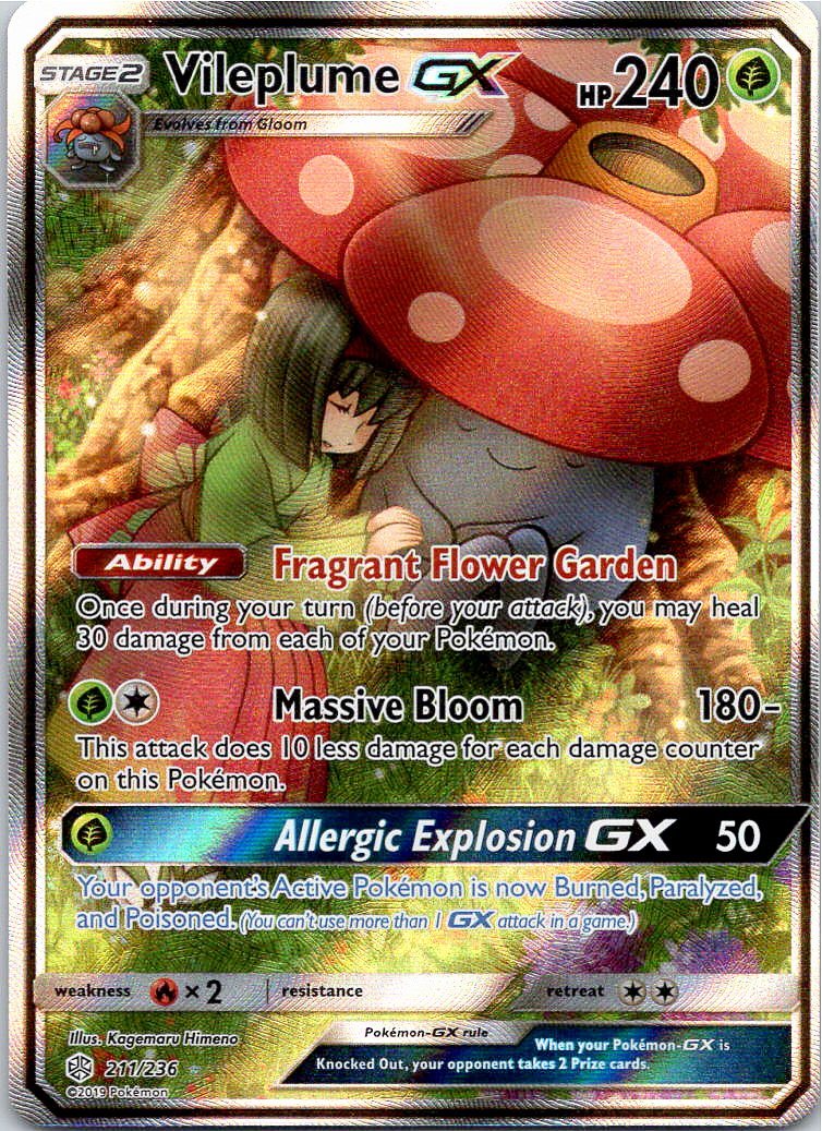 Vileplume GX - S&M CosEc - 211/236