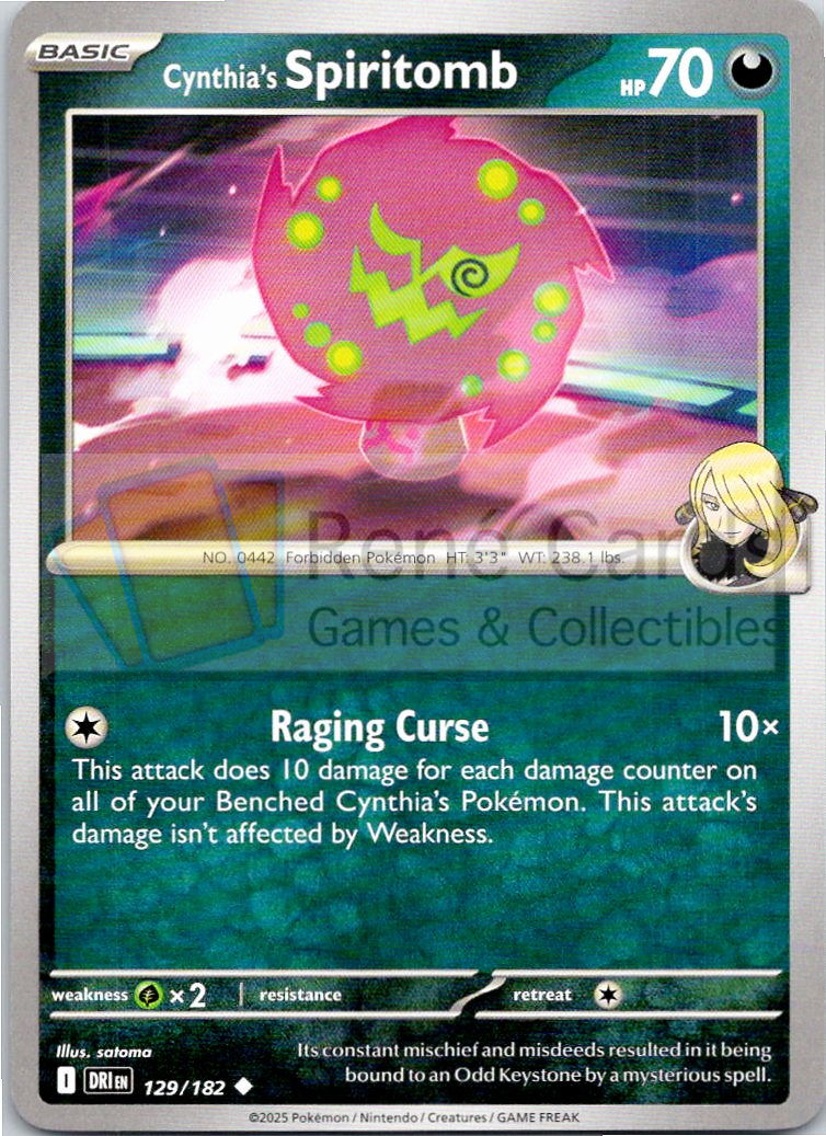 Cynthia's Spiritomb - DRI  - 129/182