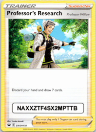 Professor's Research - SWSH178 - Promo - Pokémon GO 5th Anniversary and Pokémon TCG 25th Anniversary - Code Card