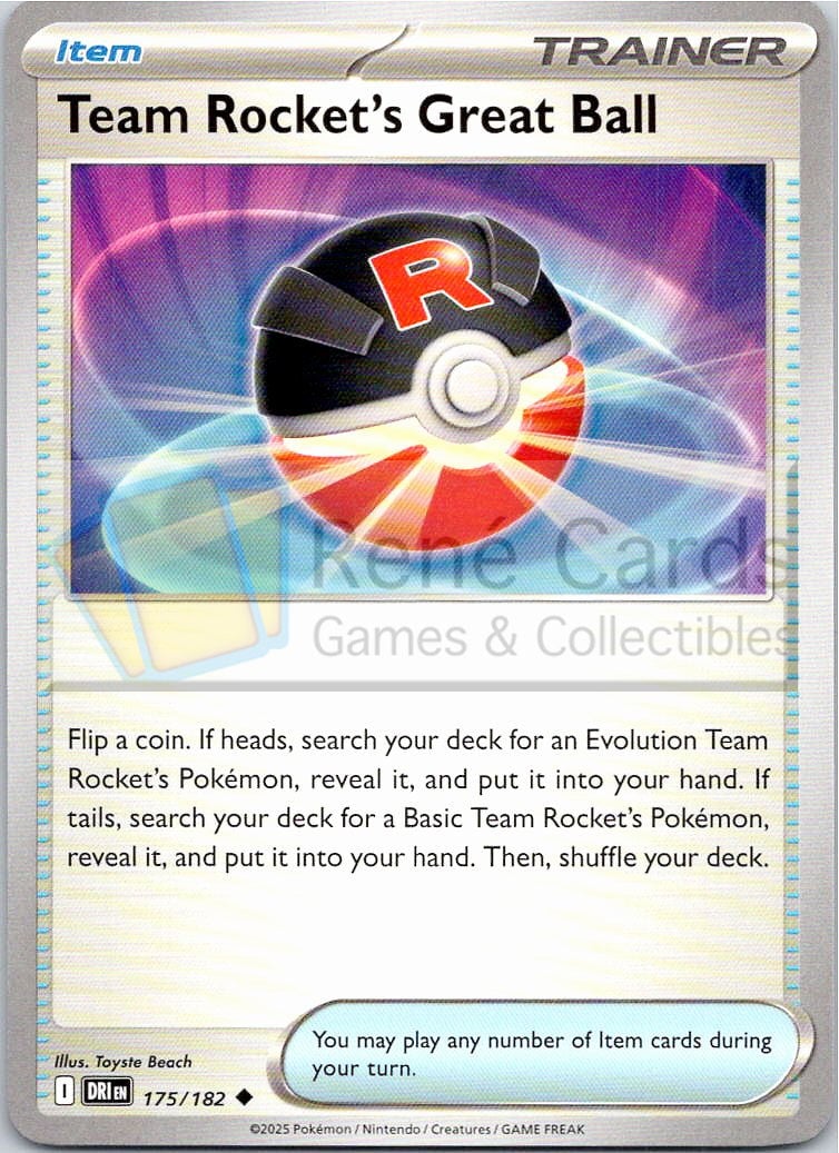 Team Rocket's Great Ball - DRI  - 175/182