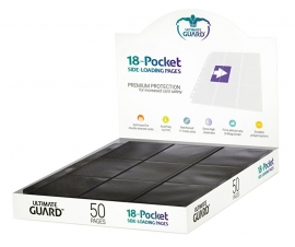 Ultimate Guard 18-Pocket Pages Side-Loading Black