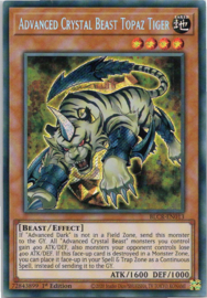 Advanced Crystal Beast Topaz Tiger - 1st. Edition - BLCR-EN013