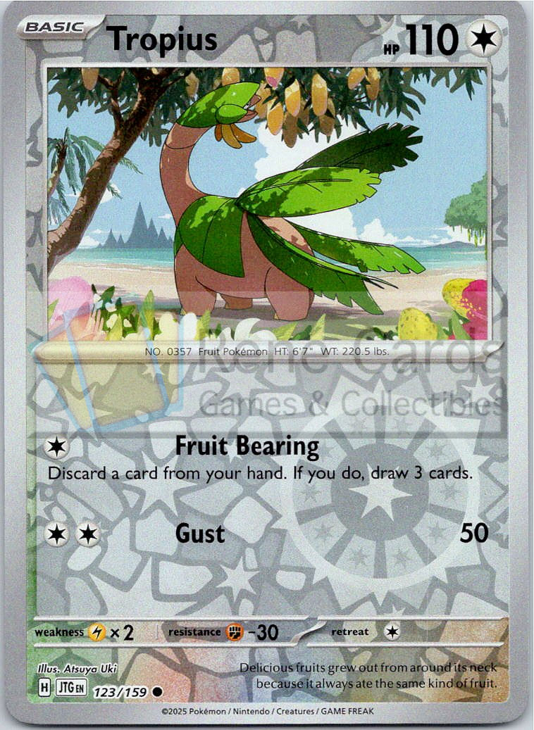 Tropius - JTG  - 123/159 - Reverse