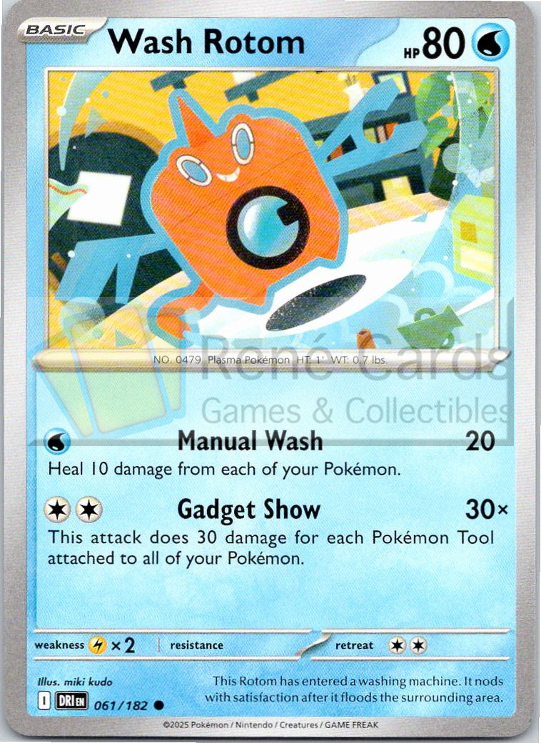 Wash Rotom - DRI  - 061/182