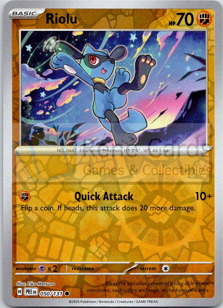 Riolu - PRE  - 050/131 - Reverse