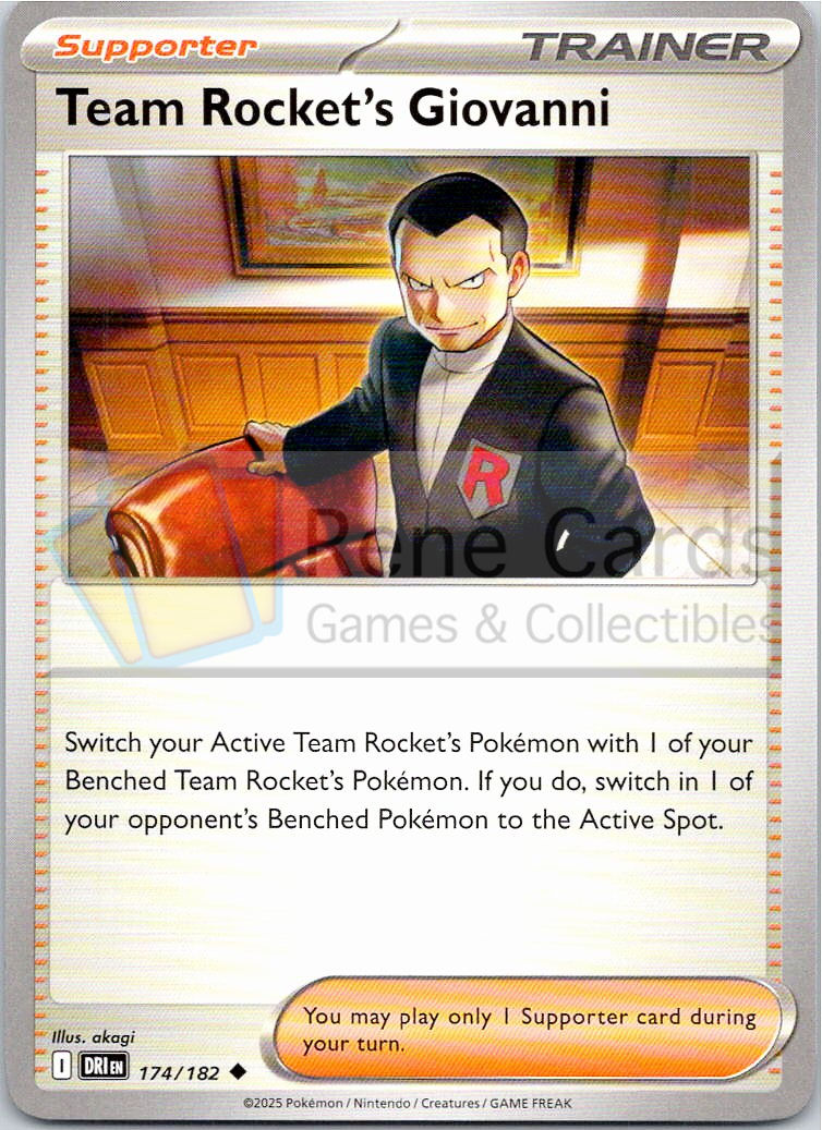 Team Rocket's Giovanni - DRI  - 174/182