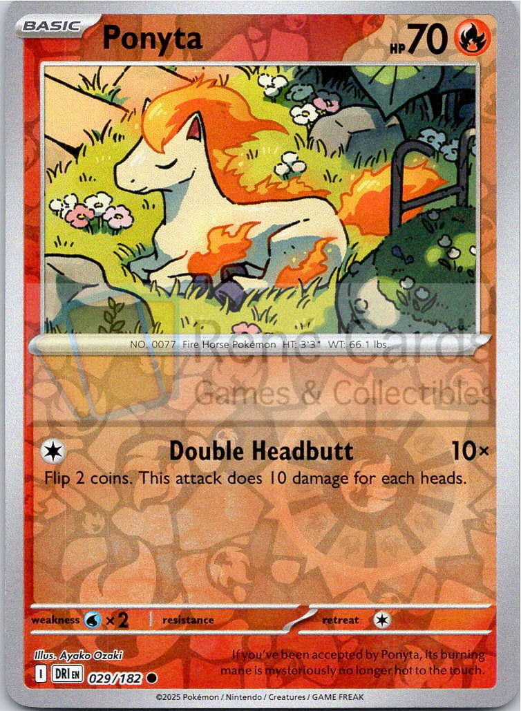 Ponyta - DRI  - 029/182 - Reverse