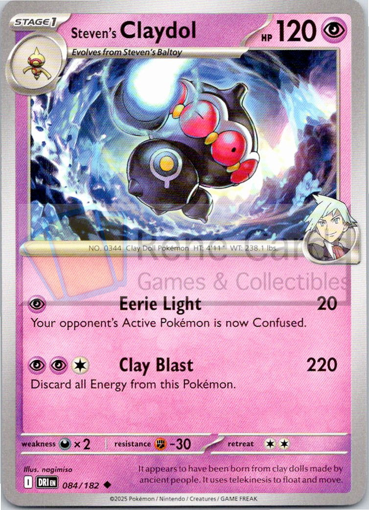 Steven's Claydol - DRI  - 084/182