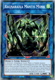 3 x Ragnaraika Mantis Monk - 1st Edition - LEDE-EN048 - Playset