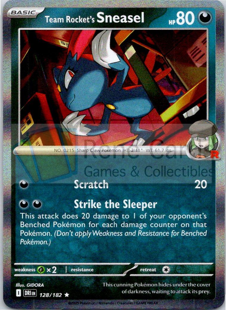 Team Rocket's Sneasel - DRI  - 128/182
