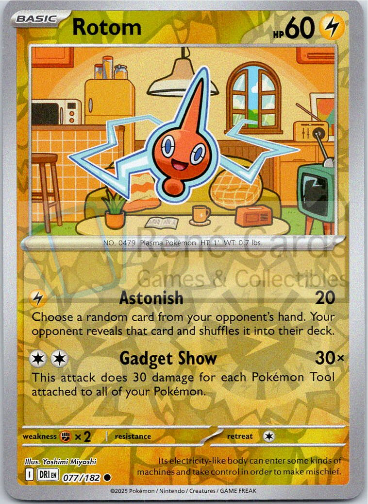Rotom - DRI  - 077/182 - Reverse