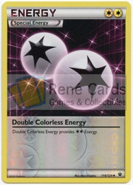 Double Colorless Energy - XY FaCo 114/124 - Reverse