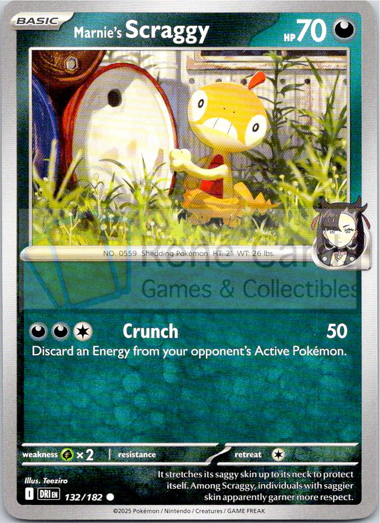 Marnie's Scraggy - DRI  - 132/182