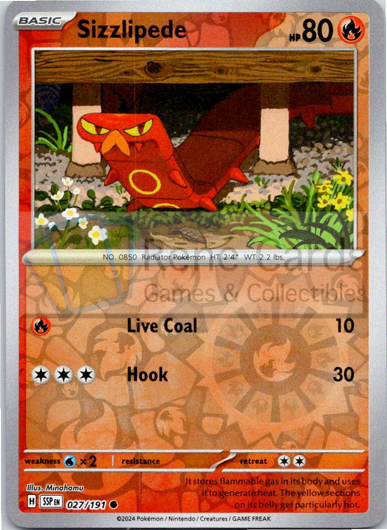 Sizzlipede - SSP  - 027/191 - Reverse