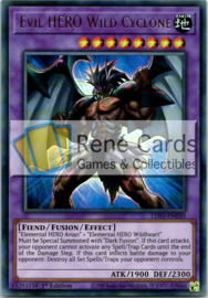 Evil HERO Wild Cyclone - 1st. Edition - LDS3-EN030 - Gold