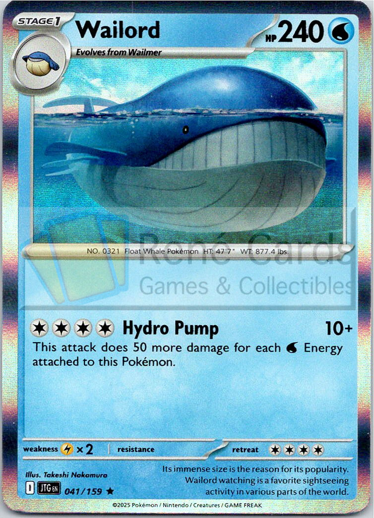 Wailord - JTG  - 041/159