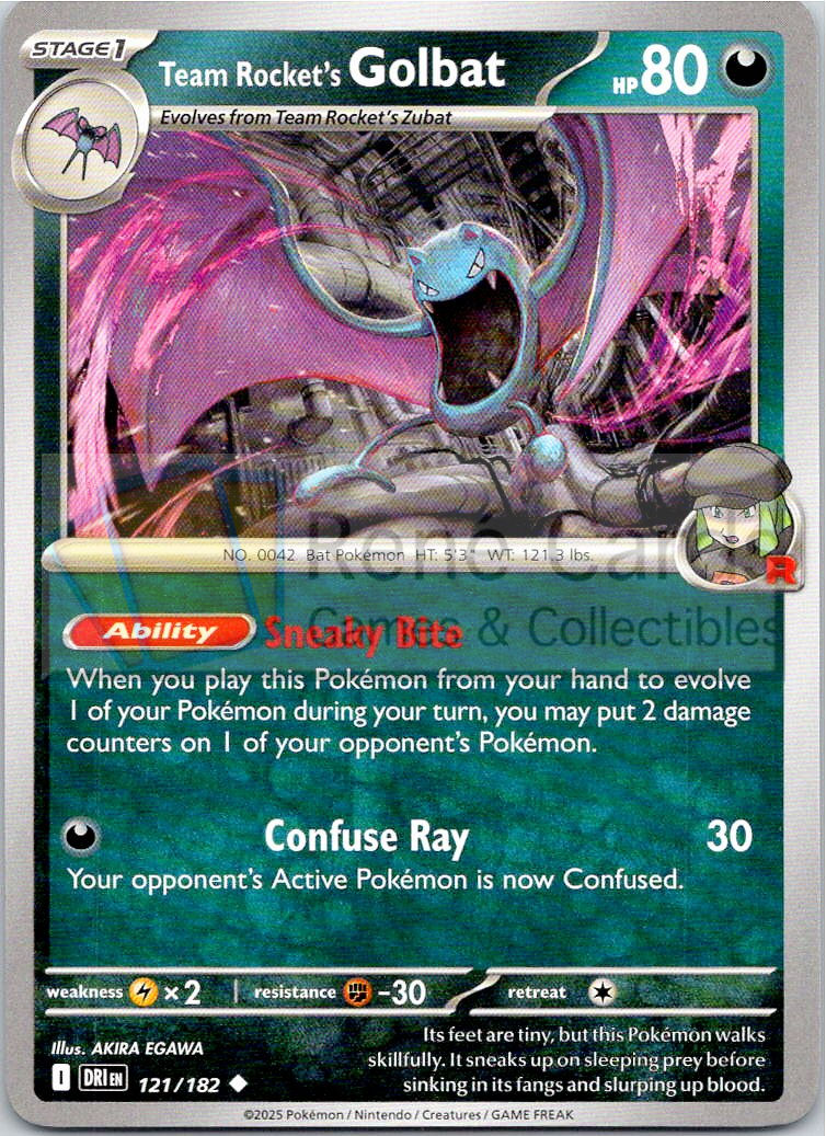 Team Rocket's Golbat - DRI  - 121/182