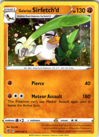 Galarian Sirfetch'd - S&S Rebel Clash - 095/192 - Cosmos Foil