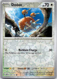 Doduo - MEW - 084/165 - Reverse