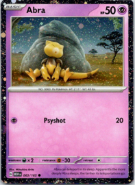 Abra - MEW - 063/165 - Cosmos Foil