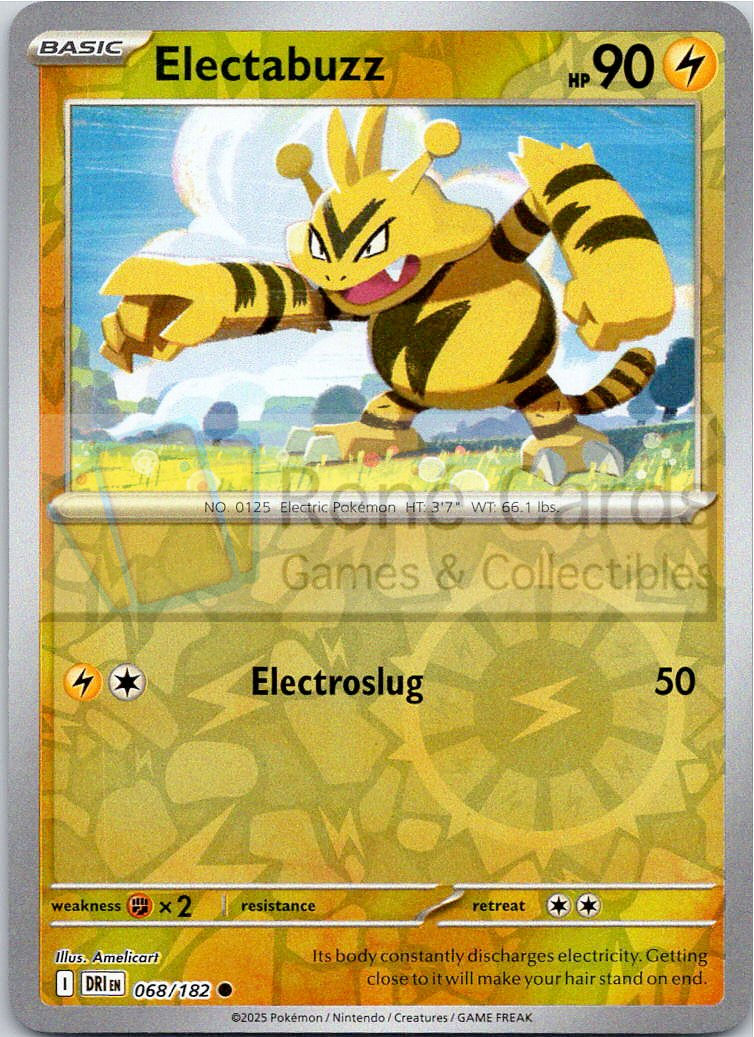 Electabuzz - DRI  - 068/182 - Reverse