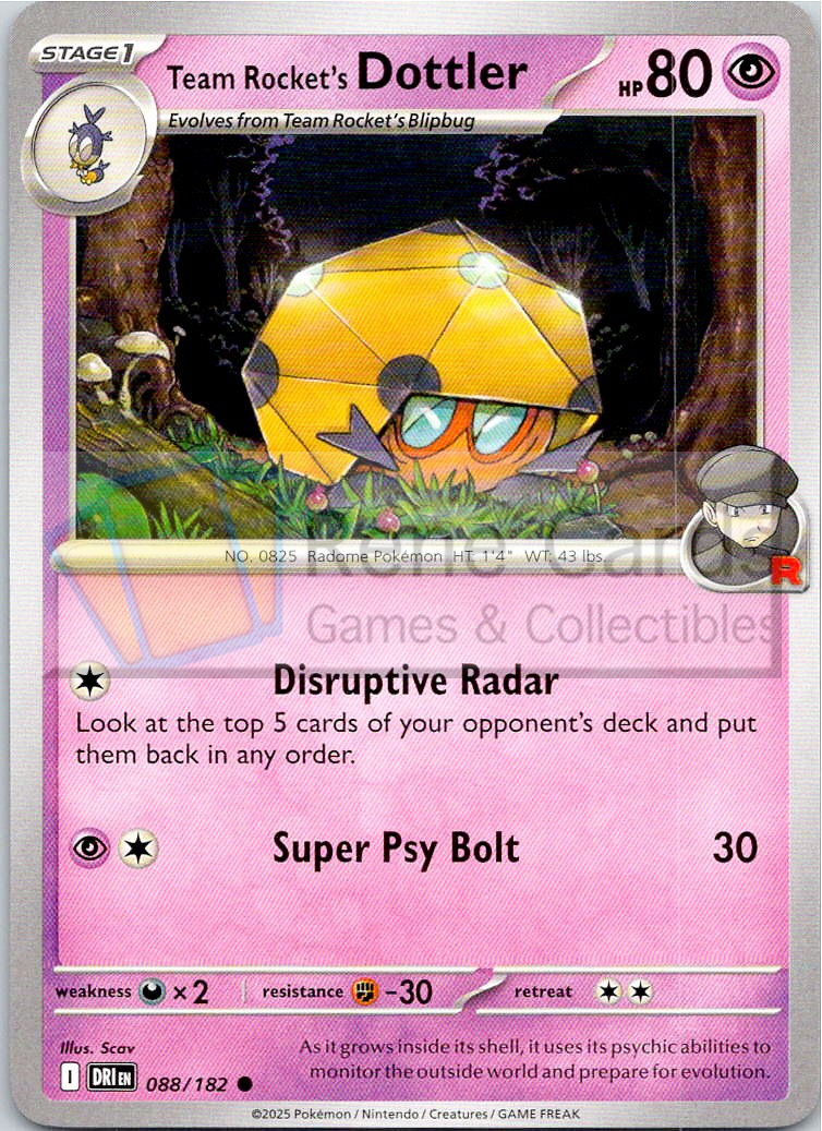 Team Rocket's Dottler - DRI  - 088/182