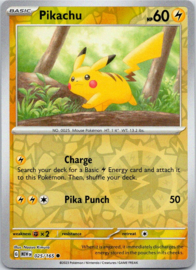 Pikachu - MEW - 025/165 - Reverse