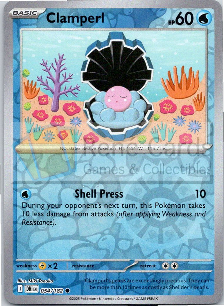Clamperl - DRI  - 054/182 - Reverse