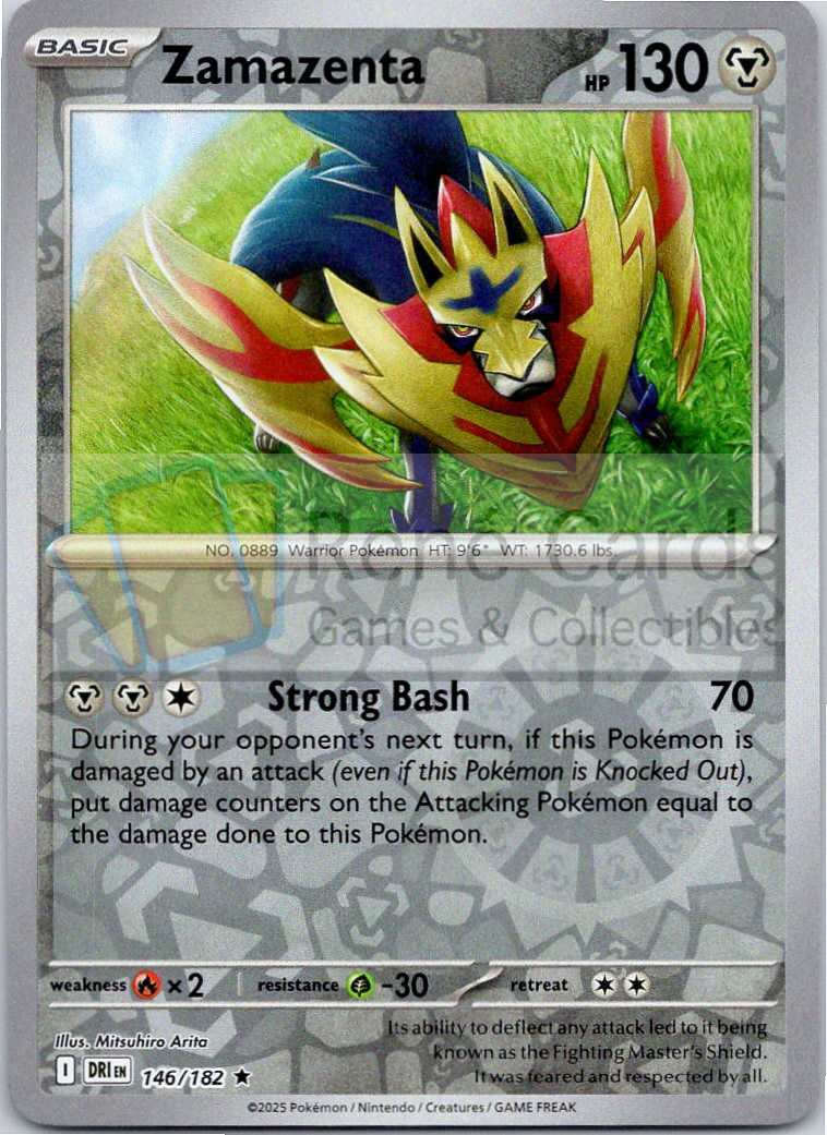 Zamazenta - DRI  - 146/182 - Reverse