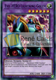 Evil HERO Lightning Golem - 1st. Edition - LDS3-EN028 - Blue
