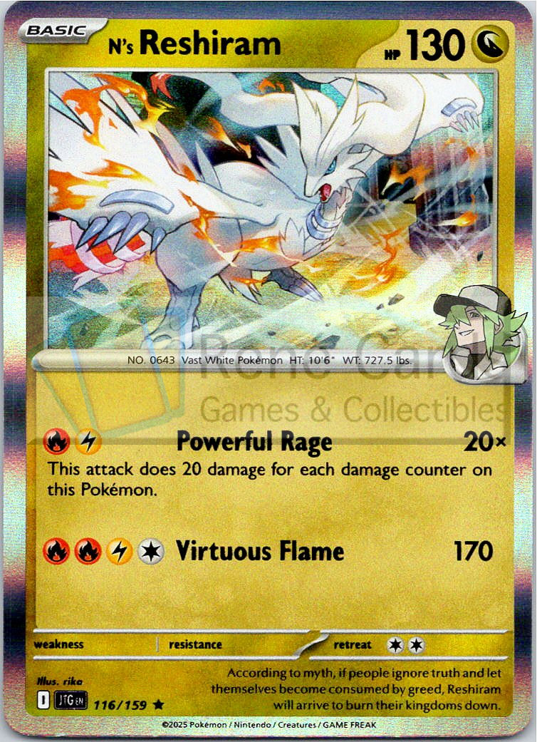 N's Reshiram - JTG  - 116/159