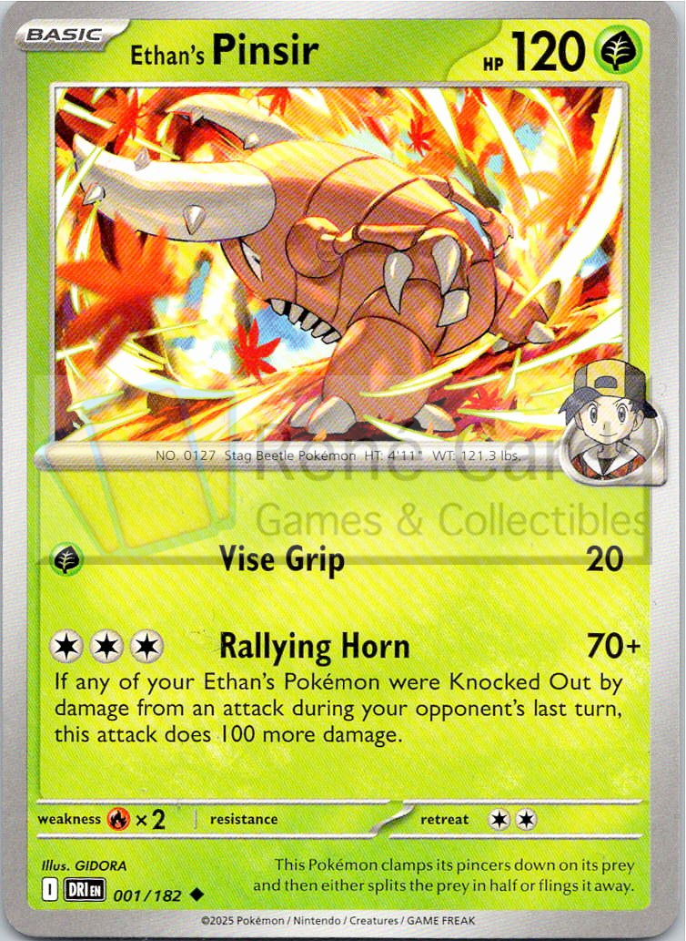 Ethan's Pinsir - DRI  - 001/182