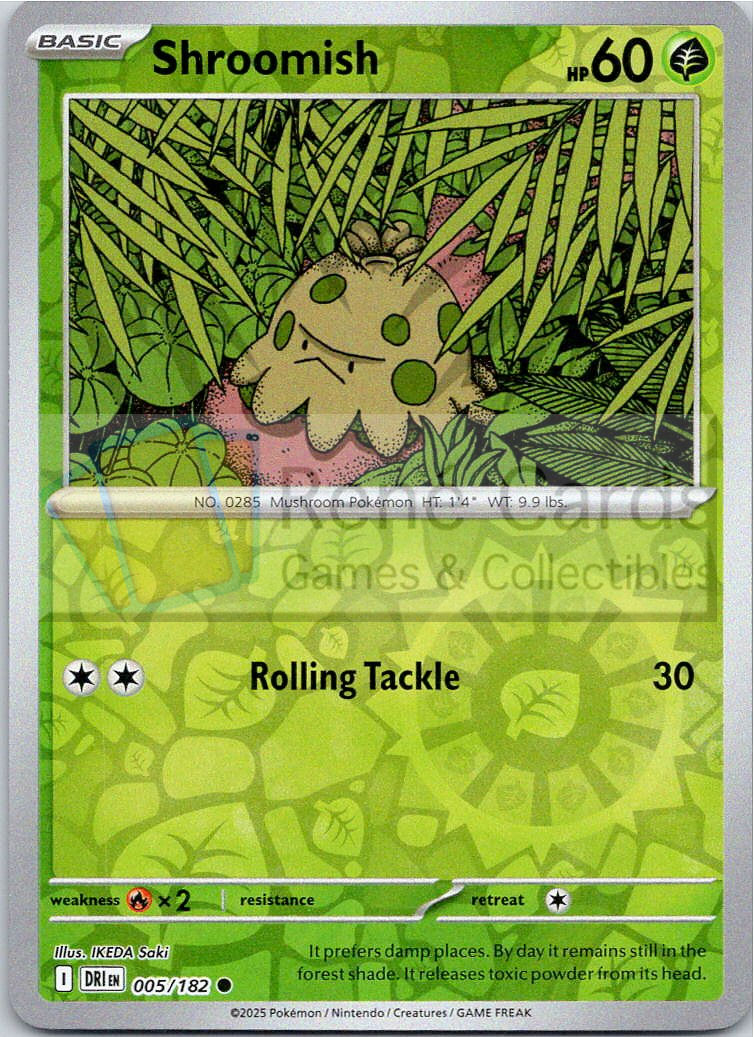 Shroomish - DRI  - 005/182 - Reverse