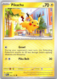 Pikachu - PAL - 062/193
