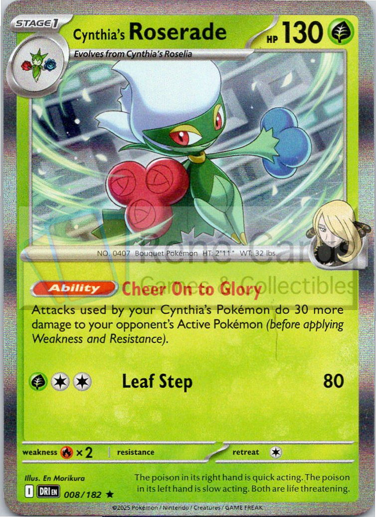Cynthia's Roserade - DRI  - 008/182