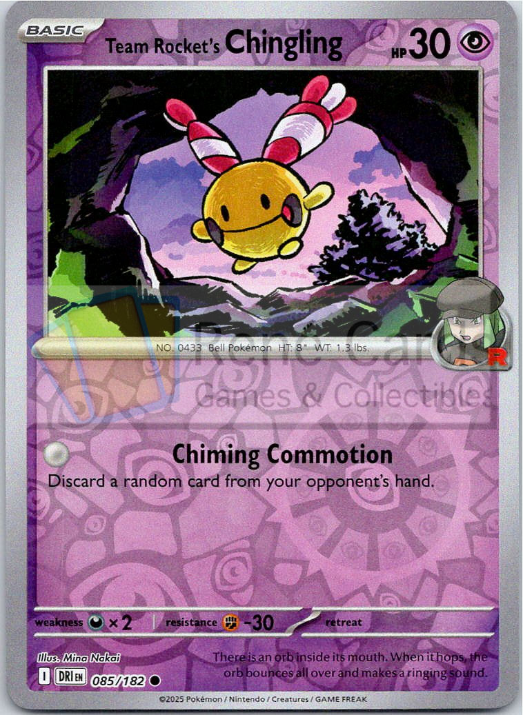 Team Rocket's Chingling - DRI  - 085/182 - Reverse