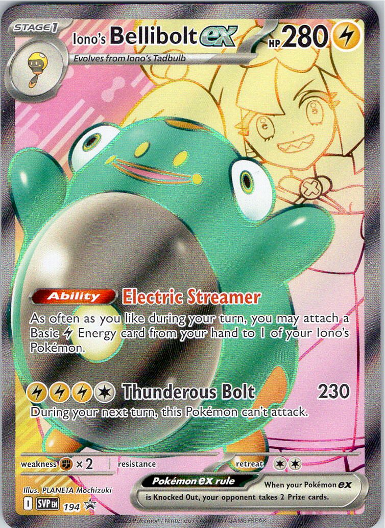 Iono's Bellibolt EX - SVP 194 - Iono's Bellibolt Premium Collection