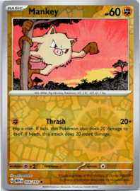 Mankey - MEW - 056/165 - Reverse