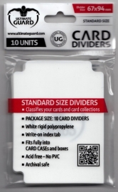 Card Dividers - Standard Size - White